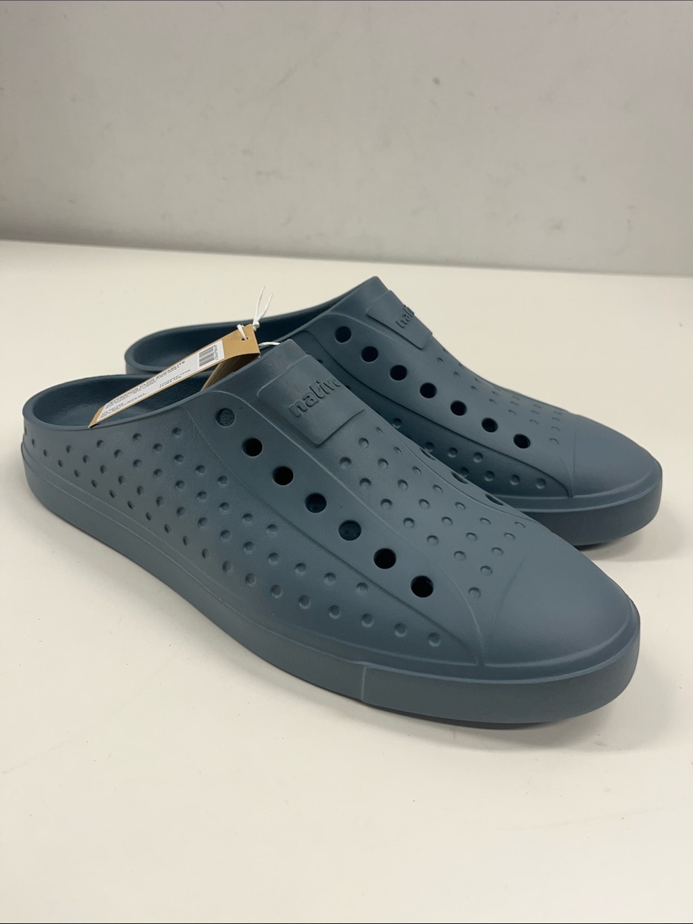 NWT Native Unisex Adult Jefferson Sugarlite Clog Shoe in Weather Grey Size M6/W8